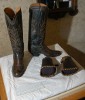 William S. Hart's boots and cuffs from Tumbleweeds